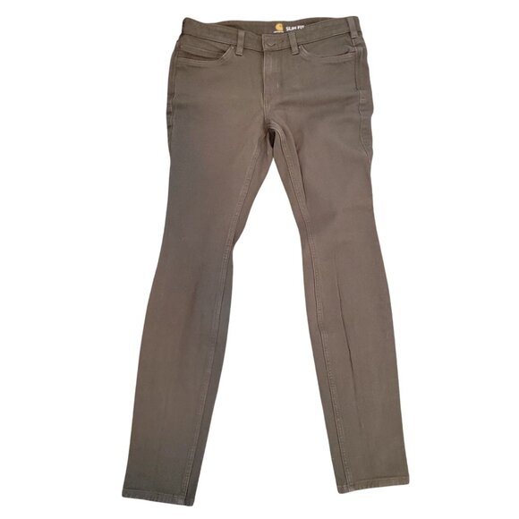 Carhartt Womens Slim Fit Rugged Flex Work Jeans Tarmac Size 6 Slim - Picture 1 of 12